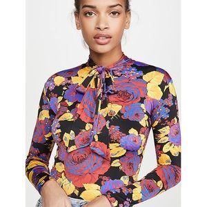 MSGM Tie Neck Blouse
